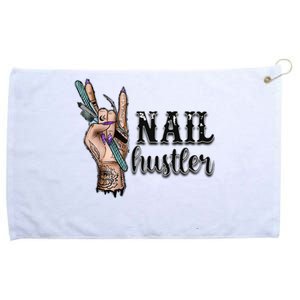 Nail Hustler Nail Technician Grommeted Golf Towel