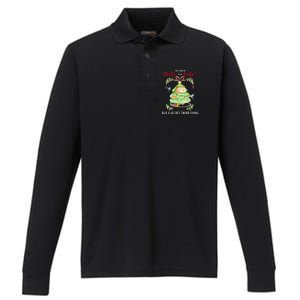 Neither Holly Nor Jolly But A Secret Third Thing Funny Bird Performance Long Sleeve Polo