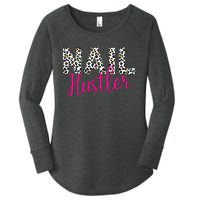 Nail Hustler Nail Tech Techniques Nail Boss Nail Polish Art Women's Perfect Tri Tunic Long Sleeve Shirt