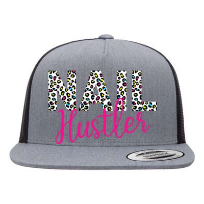 Nail Hustler Nail Tech Techniques Nail Boss Nail Polish Art Flat Bill Trucker Hat