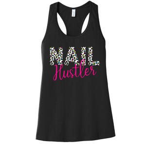 Nail Hustler Nail Tech Techniques Nail Boss Nail Polish Art Women's Racerback Tank