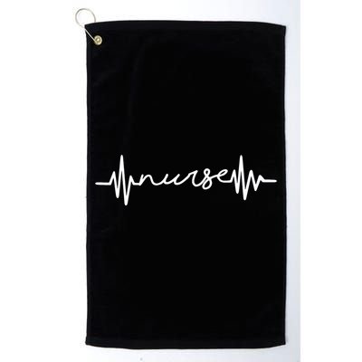 Nurse Heartbeat Nursery Gift Golf Towel