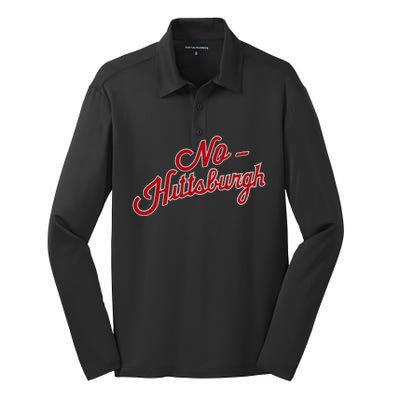 No Hittsburgh Silk Touch Performance Long Sleeve Polo