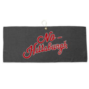 No Hittsburgh Large Microfiber Waffle Golf Towel