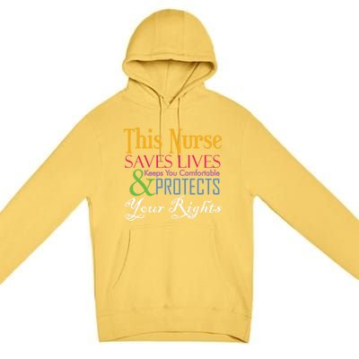 Nurse Hero Novelty Gift Premium Pullover Hoodie