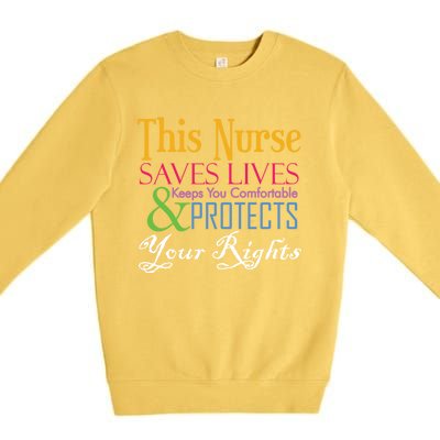 Nurse Hero Novelty Gift Premium Crewneck Sweatshirt