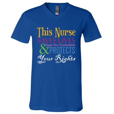 Nurse Hero Novelty Gift V-Neck T-Shirt