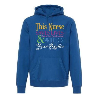 Nurse Hero Novelty Gift Premium Hoodie