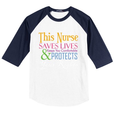 Nurse Hero Novelty Gift Baseball Sleeve Shirt