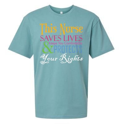 Nurse Hero Novelty Gift Sueded Cloud Jersey T-Shirt