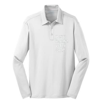 New Homeowner New House Who Dis Design Silk Touch Performance Long Sleeve Polo