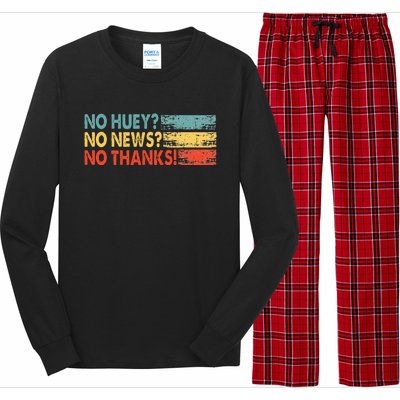 No Huey No News No Thanks Long Sleeve Pajama Set