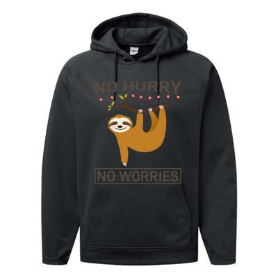 No Hurry No Worries Performance Fleece Hoodie