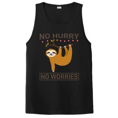 No Hurry No Worries PosiCharge Competitor Tank