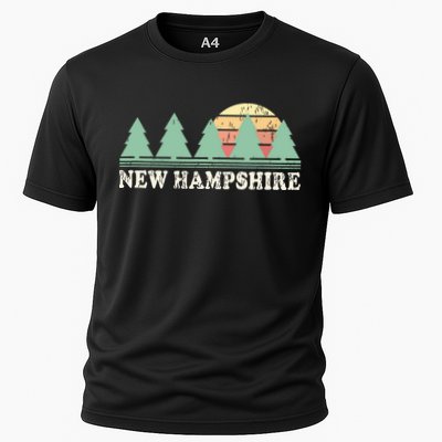 New Hampshire Nh Vintage Retro 70s Graphic Performance Shirt