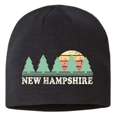 New Hampshire Nh Vintage Retro 70s Graphic Sustainable Beanie