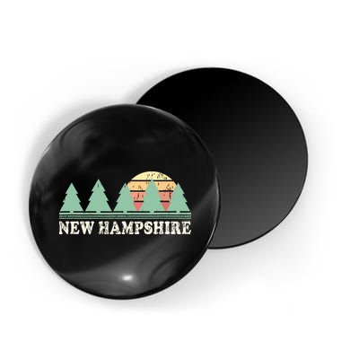 New Hampshire Nh Vintage Retro 70s Graphic Magnet