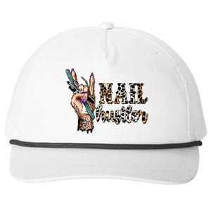 Nail Hustler Nail Tech Manicurist Nail Polish Art Nail Boss Snapback Five-Panel Rope Hat