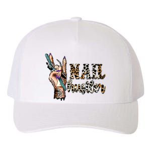 Nail Hustler Nail Tech Manicurist Nail Polish Art Nail Boss Yupoong Adult 5-Panel Trucker Hat