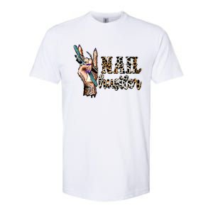 Nail Hustler Nail Tech Manicurist Nail Polish Art Nail Boss Softstyle CVC T-Shirt