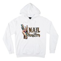 Nail Hustler Nail Tech Manicurist Nail Polish Art Nail Boss Hoodie