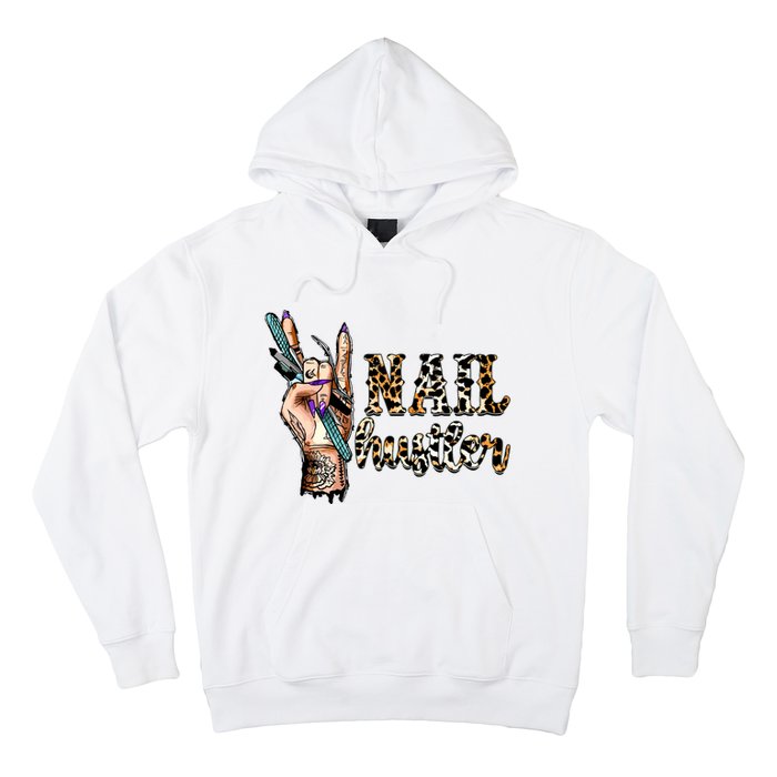 Nail Hustler Nail Tech Manicurist Nail Polish Art Nail Boss Hoodie