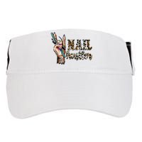 Nail Hustler Nail Tech Manicurist Nail Polish Art Nail Boss Adult Drive Performance Visor