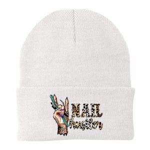 Nail Hustler Nail Tech Manicurist Nail Polish Art Nail Boss Knit Cap Winter Beanie