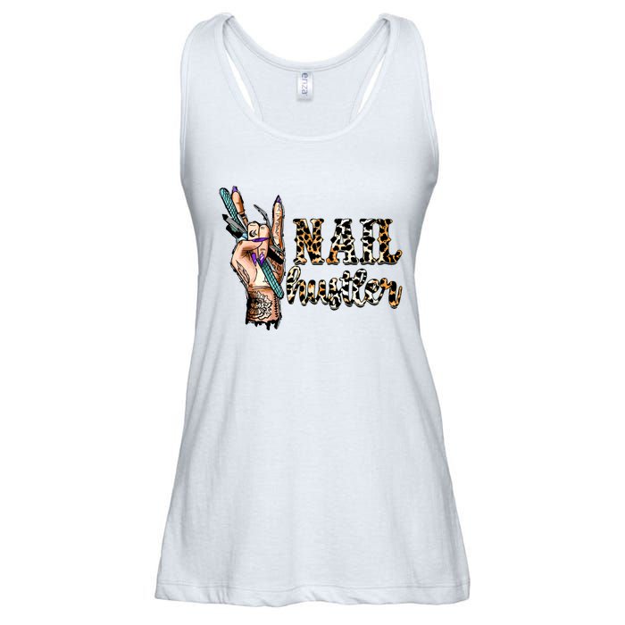 Nail Hustler Nail Tech Manicurist Nail Polish Art Nail Boss Ladies Essential Flowy Tank