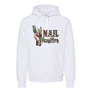 Nail Hustler Nail Tech Manicurist Nail Polish Art Nail Boss Premium Hoodie