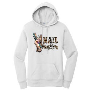 Nail Hustler Nail Tech Manicurist Nail Polish Art Nail Boss Women's Pullover Hoodie