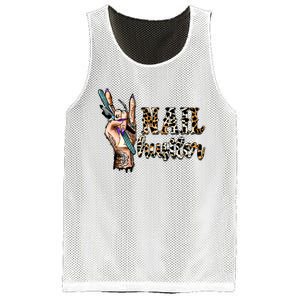 Nail Hustler Nail Tech Manicurist Nail Polish Art Nail Boss Mesh Reversible Basketball Jersey Tank