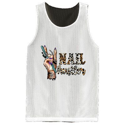 Nail Hustler Nail Tech Manicurist Nail Polish Art Nail Boss Mesh Reversible Basketball Jersey Tank