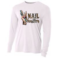 Nail Hustler Nail Tech Manicurist Nail Polish Art Nail Boss Cooling Performance Long Sleeve Crew