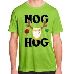 Nog Hog National Eggnog Day Egg Nog Christmas Holiday Great Gift Adult ChromaSoft Performance T-Shirt