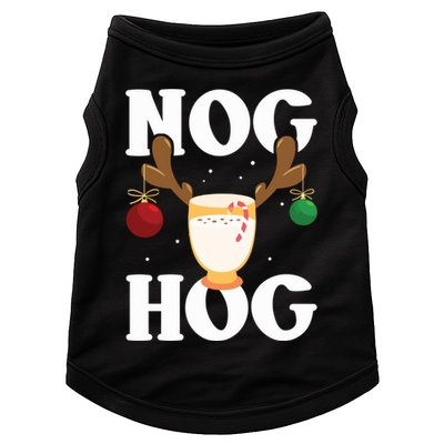 Nog Hog National Eggnog Day Egg Nog Christmas Holiday Great Gift Doggie Tank