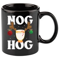 Nog Hog National Eggnog Day Egg Nog Christmas Holiday Great Gift 11oz C Handle Ceramic Mug