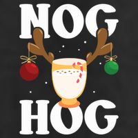 Nog Hog National Eggnog Day Egg Nog Christmas Holiday Great Gift 11oz C Handle Ceramic Mug