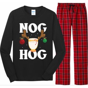 Nog Hog National Eggnog Day Egg Nog Christmas Holiday Great Gift Long Sleeve Pajama Set