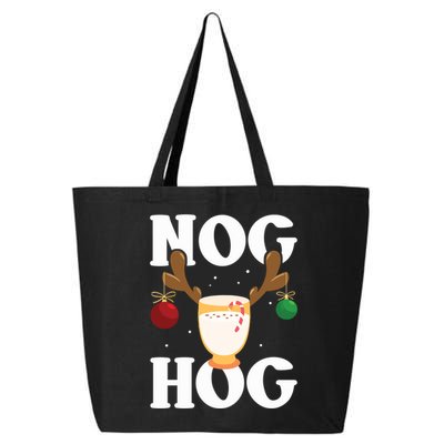 Nog Hog National Eggnog Day Egg Nog Christmas Holiday Great Gift 25L Jumbo Tote