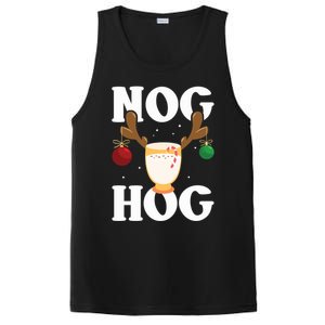 Nog Hog National Eggnog Day Egg Nog Christmas Holiday Great Gift PosiCharge Competitor Tank