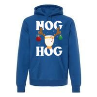 Nog Hog National Eggnog Day Egg Nog Christmas Holiday Great Gift Premium Hoodie