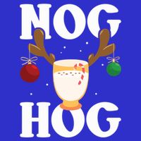 Nog Hog National Eggnog Day Egg Nog Christmas Holiday Great Gift 16 in Basic Backpack