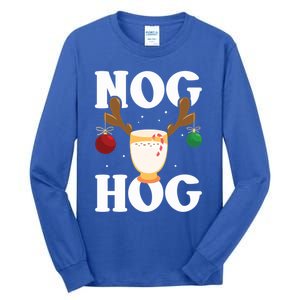 Nog Hog National Eggnog Day Egg Nog Christmas Holiday Great Gift Tall Long Sleeve T-Shirt