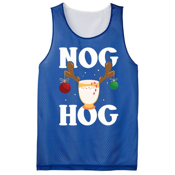 Nog Hog National Eggnog Day Egg Nog Christmas Holiday Great Gift Mesh Reversible Basketball Jersey Tank