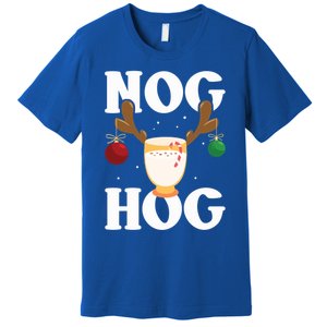 Nog Hog National Eggnog Day Egg Nog Christmas Holiday Great Gift Premium T-Shirt