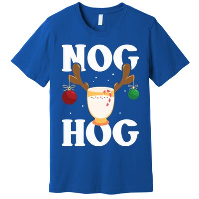 Nog Hog National Eggnog Day Egg Nog Christmas Holiday Great Gift Premium T-Shirt