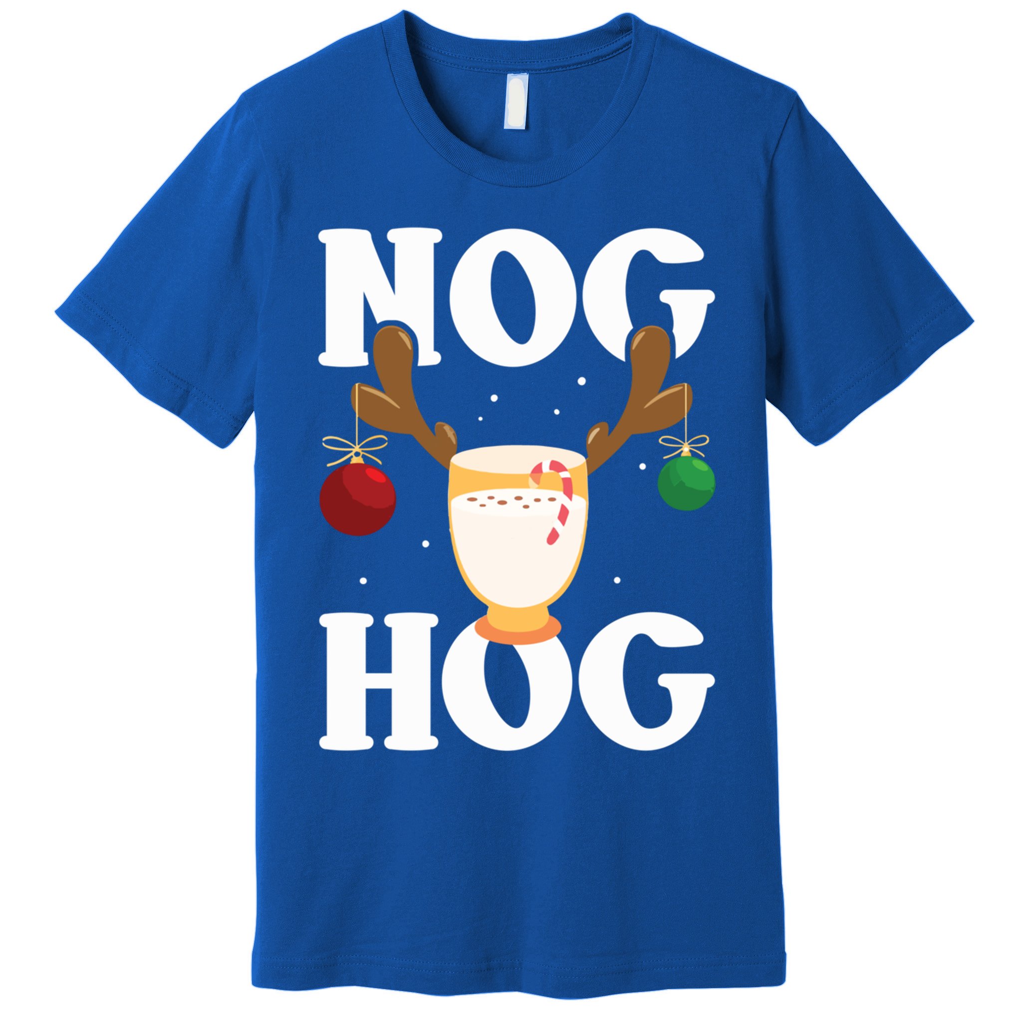 Nog Hog National Eggnog Day Egg Nog Christmas Holiday Great Gift Premium T-Shirt