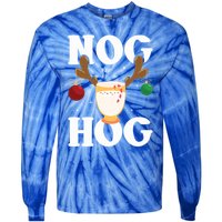 Nog Hog National Eggnog Day Egg Nog Christmas Holiday Great Gift Tie-Dye Long Sleeve Shirt