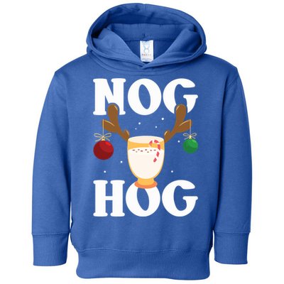 Nog Hog National Eggnog Day Egg Nog Christmas Holiday Great Gift Toddler Hoodie